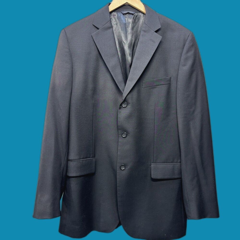Banana Republic Modern Black Wool Suit Jacket Men's Sz 42R